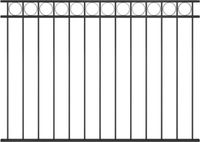 vidaXL Schuttingpaneel ASSEN, staal, 163x120 cm, zwart