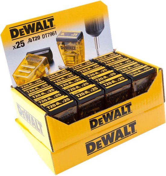 DEWALT DT7961 Schroefbitdisplay - 20 x T20 Bits (25mm)
