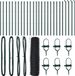 vidaXL Hexagonal Wire Fence with Ground Attachment 50 x 0.8 m Grey