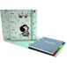 Grafoplas Mafalda Kiss ringband A4 met navulling + scheidingsbladen + planner + stickers + transparante envelop, perfect voor studenten