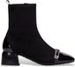 Hispanitas bottines basses en cuir noir Varsovia