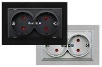 PC-frame voor 3 modules, wit