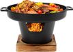 Merkloos / Sans marque Shenzhen Haorui Industrial Technology Co., Ltd. Draagbare Mini Grill - Tafel BBQ - Compact Grillen - Rookvrij Ontwerp - Zwart