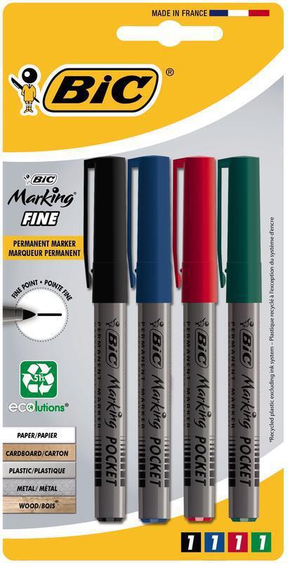 BIC Pocket 1445 Permanent marker rond 1 1 mm 1 1 mm rood