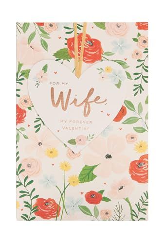 UK Greetings Valentine's Day Card for Woman - Bright Floral Design