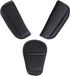 Holland Connections Housse universelle 1/2 pièces pour ceinture de sécurité de voiture - Coussin d'épaule pour siège auto, ceinture de sécurité pour nouveau-né, ceinture de sécurité multifonctionnelle antidérapante douce, coussin de ceinture pour garçons et filles, noir