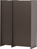 WOOOD Brock 2-Deurs Kast - Essen Fineer - Middenbruin - 140x102x44