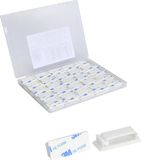 TRU COMPONENTS T24CA075 Bevestigingssokkel Zelfklevend Wit 50 stuk(s)