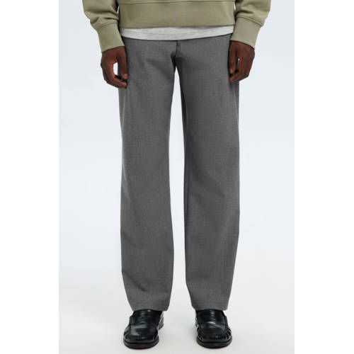 Selected Slh196-Straight Robert String Pant Noos Straight Casual Broek Grijs