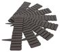 Bordure de jardin plastique aspect bois flexible marron 4,6m