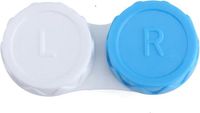 DrPhone CarryCase - Mini Draagbare Contactlensbehuizing - Wit/Blauw
