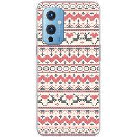 1001 coques OnePlus Rendier siliconen hoesje compatibel met OnePlus 9 rendier kersttrui