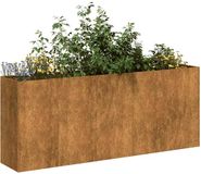 vidaXL Plantenbak Roestig Staal 200x40x80 cm