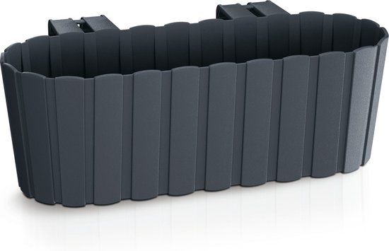 Prosperplast Boardee Hook DDECZ400-S433 - Balkon plantenbak - Antraciet - 38cm