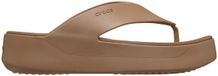Crocs Getaway Platform Flip Teenslippers Dames Lichtbruin