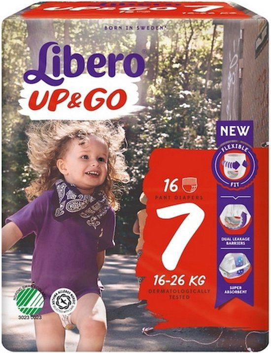 Libero Up&go 7 - Luierbroekjes - 16 kg - 16 stuks