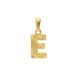 Lucardi Dames 14 karaat geelgouden letterhanger E