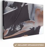 OneMillionCanvasses Canvas Schilderij Abstract - Goud - 90x60 cm - Modern - Wanddecoratie