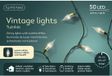 Lumineo LED lichtsnoer vintage 4,9 m 50 lampjes warmwit twinkle