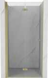 Mexen Mist-F porte de douche pliable gauche 120 cm, transparent, or brossé
