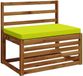 vidaXL - 1-delig - Coussin de banquette - VUGHT - 100% - Polyester - Vert vif.