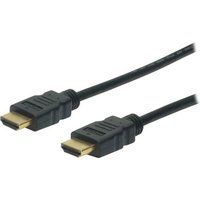 Assmann electronic ASSMANN HDMI-kabel met ethernet - HDMI male naar HDMI male - 3 m - drievoudig afgeschermd - zwart