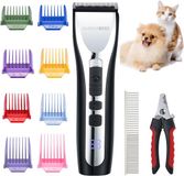 Wan GmbH Tondeuse sans fil pour chien et chat, set pour poils épais et feutrés - Tondeuse silencieuse