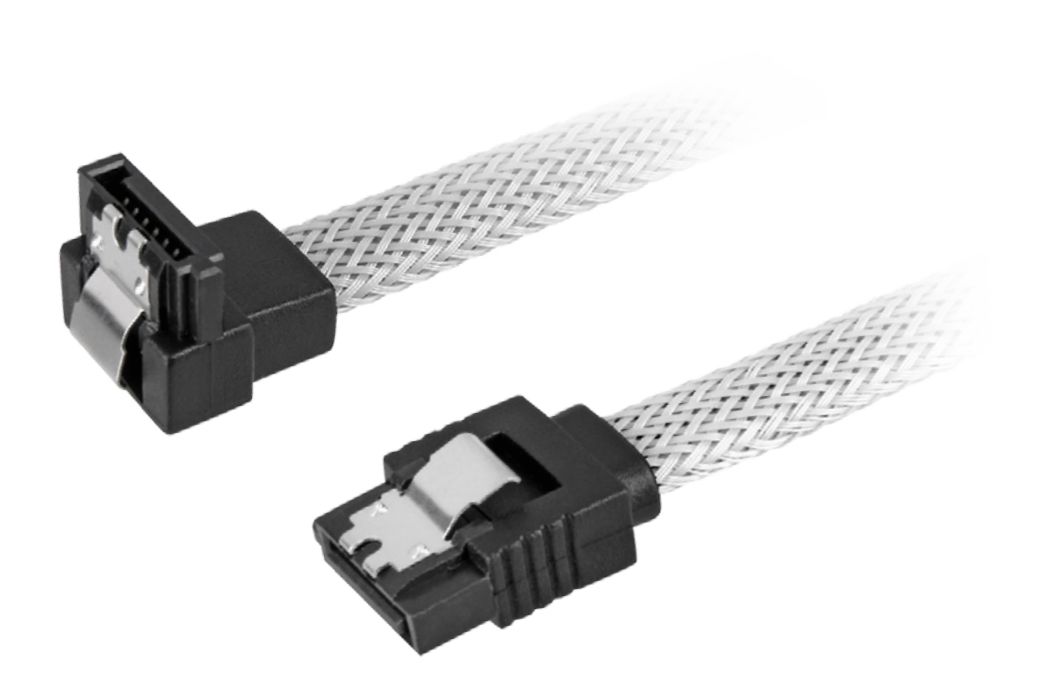 Sharkoon SATA 3 SATA Cable - 0.45m - Black/White