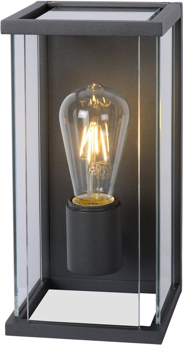 Lucide Claire Wandlamp Buiten - E27 - IP54 - Zwart