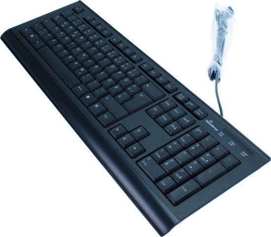 MediaRange Standard keyboard, QWERTY, EU Layout, zwart