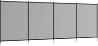 Outsunny Teichzaun 365cm x 126cm Schwarz