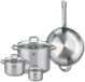 Fackelmann Set van 1 Koekenpan 32 cm en 3 kookpotten 12, 16 en 26 cm Elo Profi Citrin