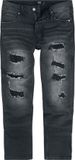 R.E.D. by EMP R.E.D. Rock-Engineered Design Zwarte jeans met uitsparingen - Heren - W32L32