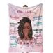TRENDYNEST Inspirerende citaten deken voor meisjes vrouwen, inspirerende positieve gedachten zachte fleece dekens voor slaapkamer christelijk cadeau 127 x 152 cm
