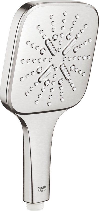 GROHE Rainshower SmartActive Cube 130 Handdouche - Supersteel - 3 straalsoorten - 26582DC0