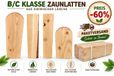 Wooden Fencing Omheininglatten Siberisch lariks 9x2x80 cm B/C klasse 37 pakket van 37 stuks
