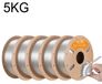 TPU filament d'imprimante 3D - filament flexible de 1,75 mm - Shore 90A - Précision ±0,03 mm - Bobine de 5 kg - Transparent