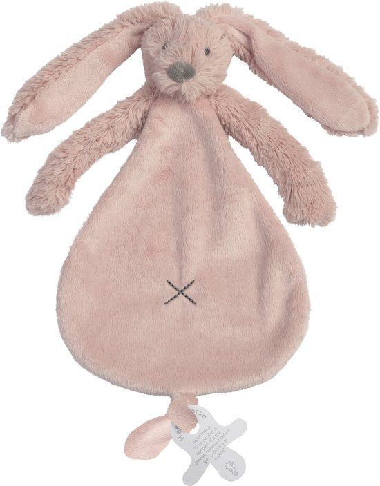 Happy Horse Richie Konijn Knuffeldoekje - Oudroze - 25 cm