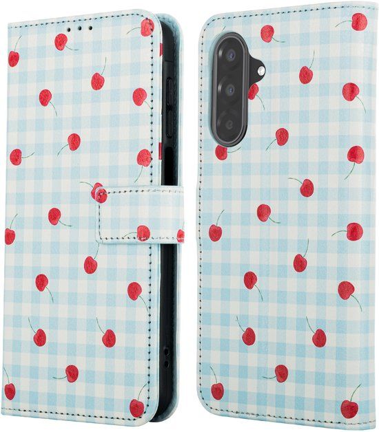 imoshion Hoesje - Geschikt voor Samsung Galaxy A57 (5G) - Design Bookcase smartphone - Cherry Check