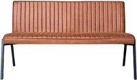 Merkloos Starfurn Eetkamerbank Tivoli - Cognac Leer - 155x56x88cm