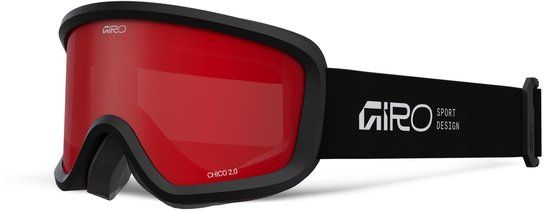 Giro GG CHICO 2.0 STACKED BLK AMBER SCARLET Unisex Skibril - Black