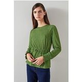 LK Bennett Ellie Jersey Blous Vert Taille : M