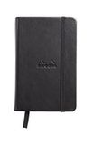 Rhodia Webbie Hardcover Dot Grid 3 1/2 X 5 1/2 A6 Black Cover Notebook