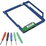 OWC Data Doubler - Storage bay adapter - 2,5" - 5,25" Super Slim naar 2,5" - blauw