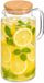 Vivalto Artesania Cerd Vivalto Water / sapkan - met bamboe deksel - 1,2 ltr - boroscilaat glas - schenkkan