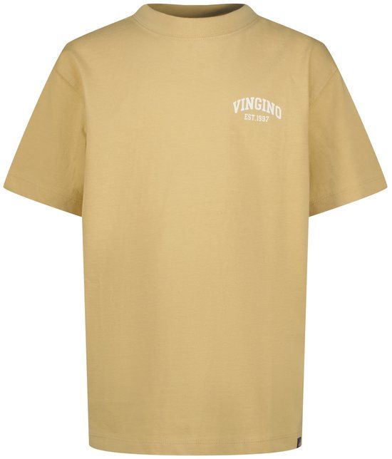 Vingino Icon-boxy-ss Jongens T-shirt Katoen Ronde hals Effen - maat 104