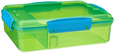 Sistema Snack Attack Duo Lunchbox met 2 vakken, 975 ml