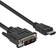 Allteq DVI-D naar HDMI kabel - 5 Meter - Zwart
