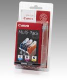 Canon BCI-6 Cyaan/Magenta/Geel Originele Inktcartridges Multipack