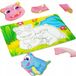 Bconcept Puzzel hippopotame en bois avec coloriage pour Enfants